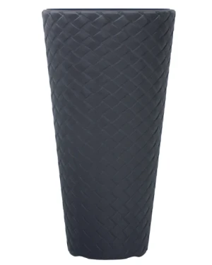 Donica wysoka 78 cm z wkładem antracyt Matuba Slim