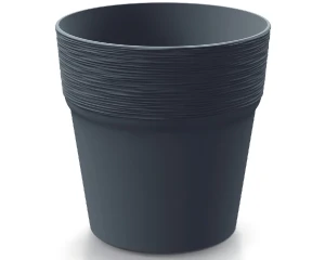 Doniczka okrągła 18 cm antracyt Furu Round