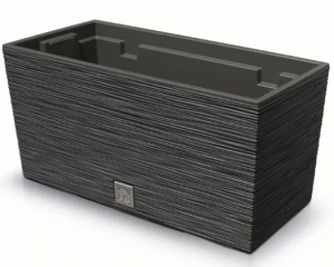 Doniczka prostokątna antracyt 39 cm Furu Case