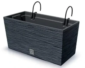 Doniczka balkonowa antracyt 39 cm Furu Case