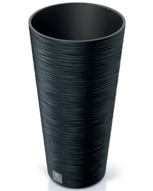 Donica wysoka z wkładem 25 cm antracytowa Furu Slim