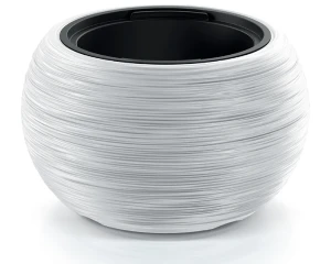 Prosperplast doniczka okrągła biała 38 cm Furu Bowl