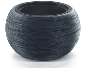 Doniczka okrągła 44 cm antracytowa Furu Bowl