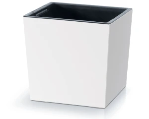 Doniczka kwadratowa 30cm biała Urbi Square Low