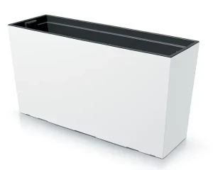Donica prostokątna z wkładem biała 77 cm Urbi Case M