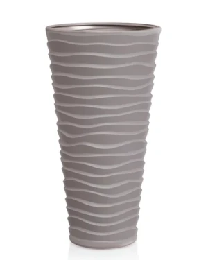 Donica wysoka z wkładem 62 cm mocca Sand Slim