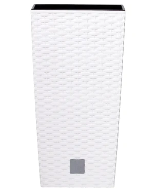 Donica wysoka 45 cm biała Rato Square