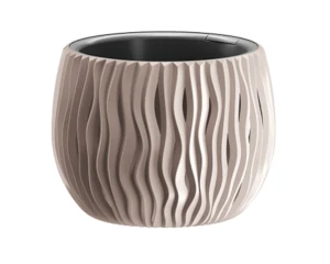 Doniczka niska 14 cm mocca Sandy Bowl