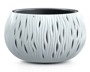 Prosperplast doniczka 37 cm biała Sandy Bowl Prosperplast