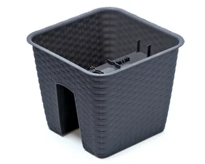 Skrzynka balkonowa kwadrat 27 cm antracyt Ratolla Railing Square