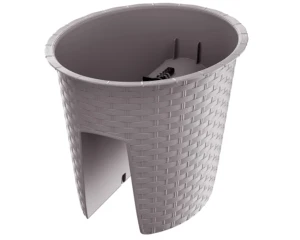 Doniczka na balkon 30 cm mocca Prosperplast Ratolla Railing Oval
