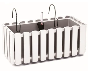 Skrzynka balkonowa 38 cm biała Boardee Fencycase
