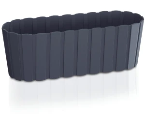 Doniczka podłużna 39 cm antracyt Boardee Basic