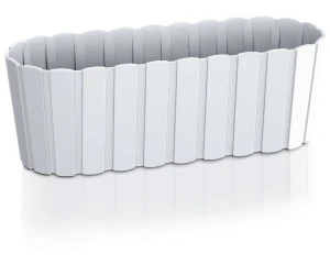 Doniczka podłużna 39 cm biała Prosperplast Boardee Basic