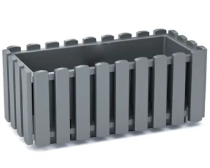 Doniczka podłużna 38 cm szara Boardee FenceCase