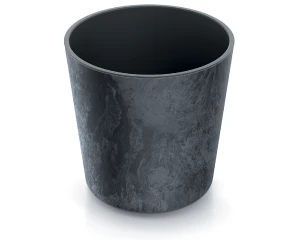 Donica okrągła 30cm antracyt Urbi Round Beton Effect