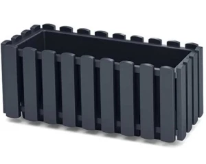 Doniczka długa 38 cm antracyt Prosperplast Boardee FenceCase