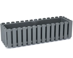 Doniczka prostokątna 58 cm szara Boardee FencyCase