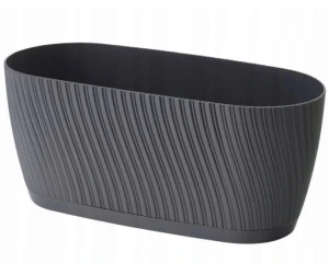 Form-Plastic doniczka podłużna antracyt 27 cm Mika