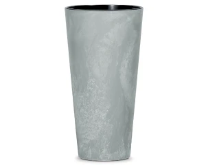 Donica wysoka duża 76 cm szara Tubus Slim Beton Effect