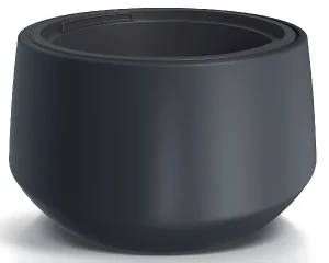 Doniczka niska 34 cm antracyt Heos