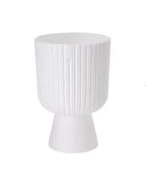 Doniczka wysoka 20cm biała Form-Plastic Keli Mika Petit