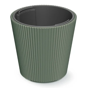 Doniczka Milly 24cm zielona z wkładem Prosperplast