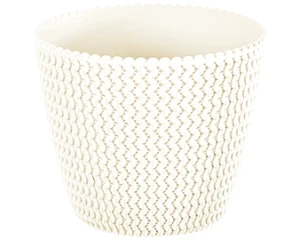 Doniczka okrągła kremowa 12,8 cm Splofy