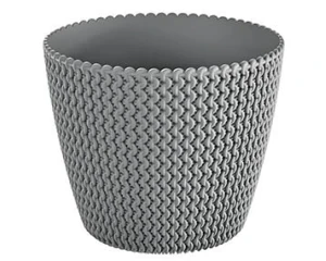 Doniczka okrągła szara 19cm Prosperplast Splofy