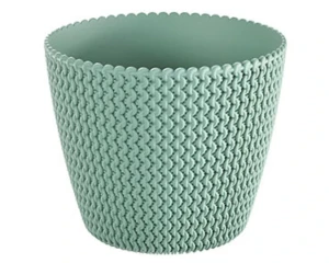 Doniczka okrągła zielona 19cm Prosperplast Splofy