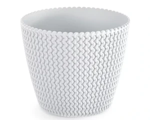 Doniczka na kwiaty biały 19cm Prosperplast Splofy