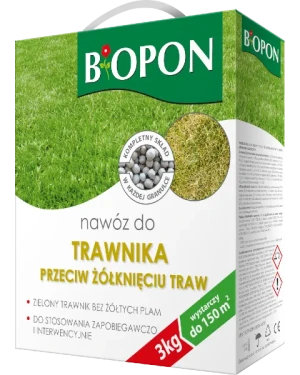 Nawóz Bopon do trawnika przeciw żółknięciu Granulat 3 kg