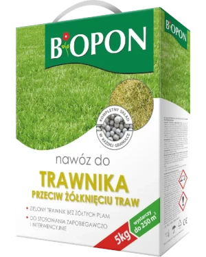 Nawóz Bopon do trawnika przeciw żółknięciu Granulat 5 kg