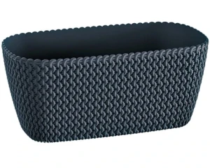 Doniczka podłużna 40 cm antracyt Prosperplast Splofy Case