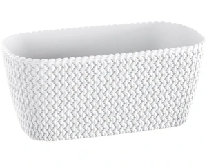 Doniczka długa biała 40 cm Prosperplast Splofy Case