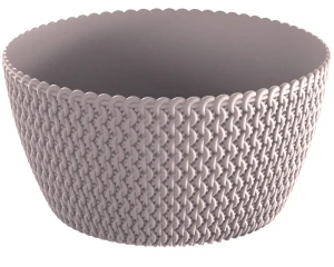 Doniczka niska beżowa 23,6 cm Splofy Low Prosperplast