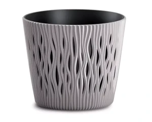 Doniczka okrągła Prosperplast 19cm mocca Sandy Round