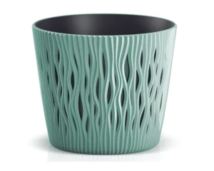 Doniczka okrągła Prosperplast 22,5 cm zielona Sandy Round
