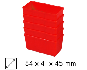 Zestaw 5 mini pojemników magazynowych CombiBox 2
