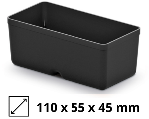 Zestaw 5 mini kuwet drobnicowych czarnych Kistenberg Unite Box