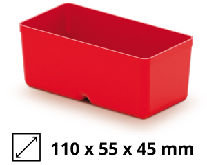 Zestaw 5 mini kuwet drobnicowych czerwonych Kistenberg Unite Box