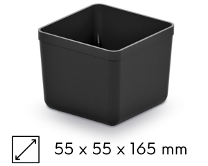 Zestaw 7 mini kuwet drobnicowych czarnych Kistenberg Unite Box