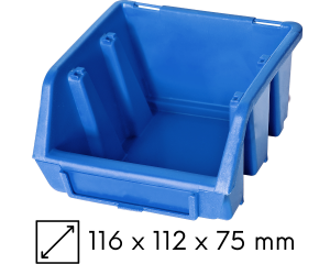 Kuweta warsztatowa mini 116x112x75mm niebieska Ergobox