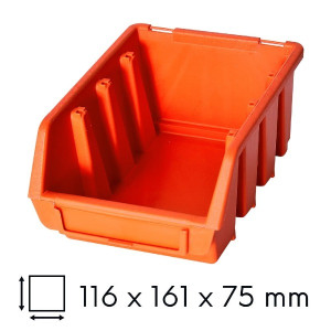 Kuweta warsztatowa mała 116x161x75mm pomarańczowa Ergobox