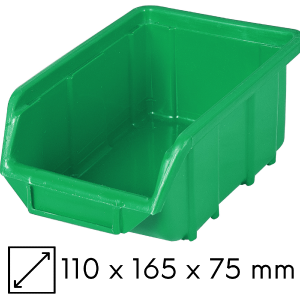 Kuweta warsztatowa mała 110x165x75mm zielona Ecobox