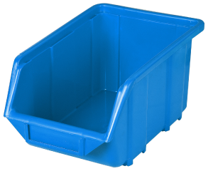Kuweta warsztatowa średnia 155x240x125mm niebieska Ecobox