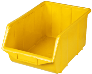 Kuweta warsztatowa duża 220x350x165mm żółta Ecobox