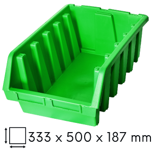 Kuweta warsztatowa XXL 333x500x187mm zielona Ergobox