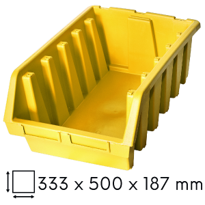 Kuweta warsztatowa XXL 333x500x187mm żółta Ergobox