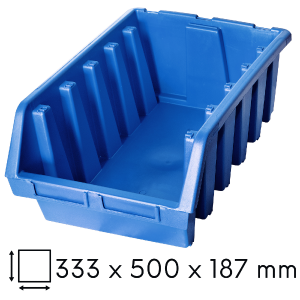 Kuweta warsztatowa XXL 333x500x187mm niebieska Ergobox